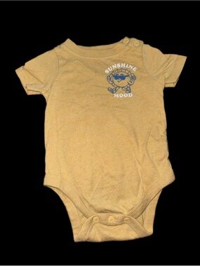 Garanimals Yellow 'Sunshine Mood' Baby One-Piece Bodysuit